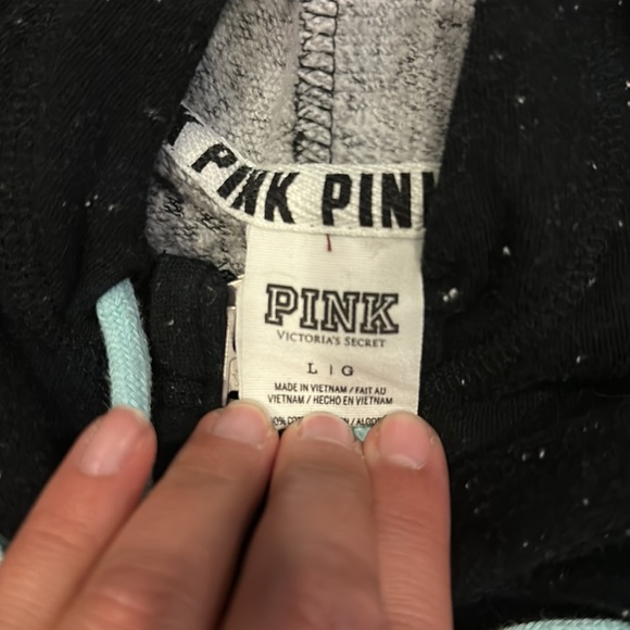 VS pink 3/4 zip hoodie - Picture 2 of 4